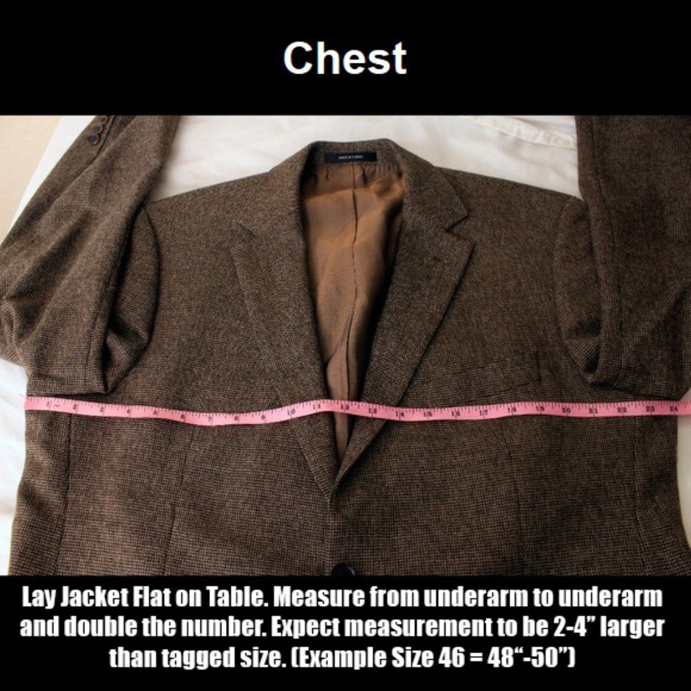 Guide on How to measure a Men's Suit - Picture 1 of 8